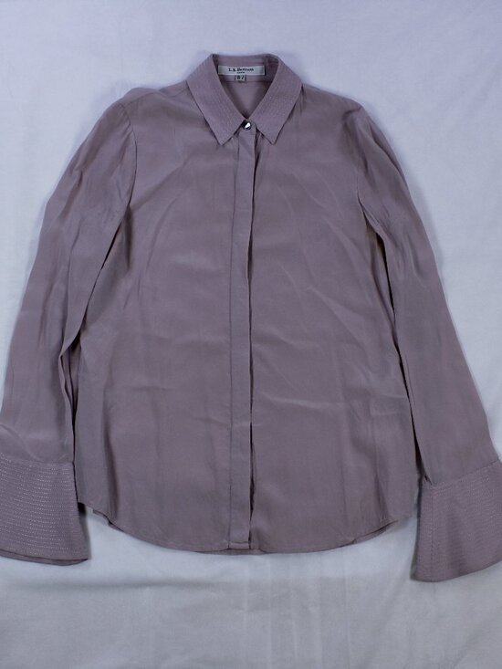 LK Bennett Tops - L.K. Bennett London Blouse - 100% Silk - Lilac -‎ Flared Cuffs - Size XS